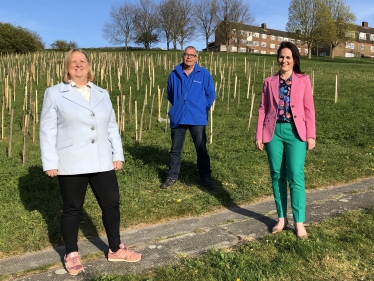 Steve Bell Councillor with Anne Meadows & Dr Emma Hogan